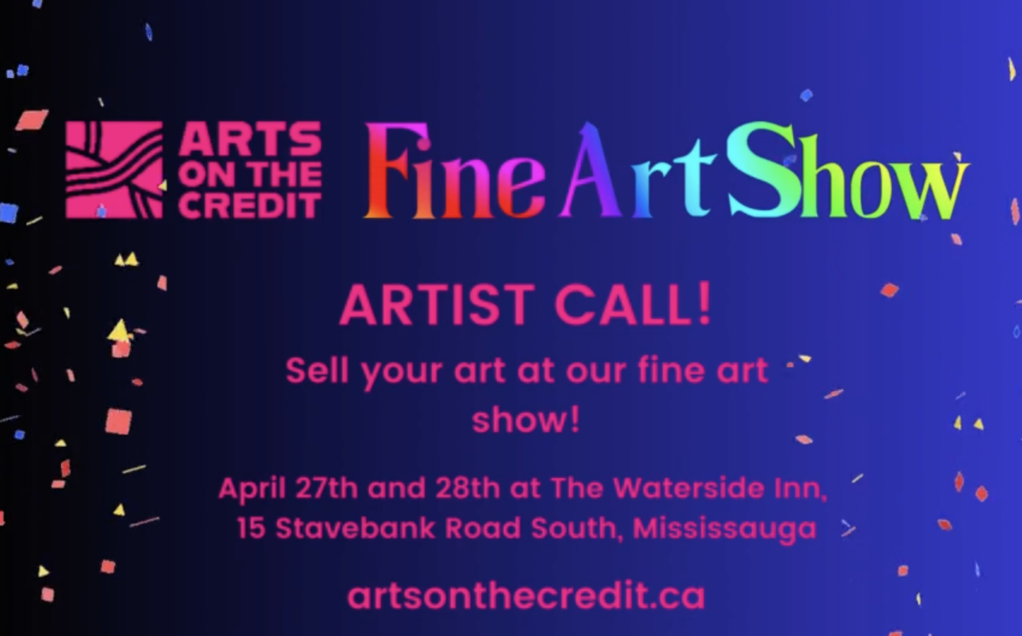 Call For Artists Arts On The Credit S Fine Art Show 2024 Sauga Arts HUB   Screenshot 2024 01 08 At 9.32.35 AM 2000x1244 